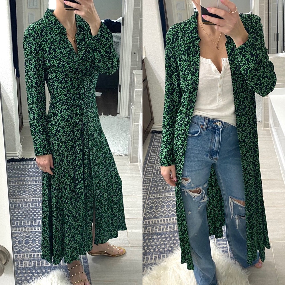 Long button down Dress or Duster jacket